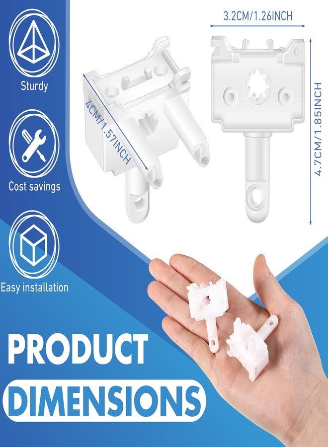 Vercraft 2 Pcs Vertical Blind Wand Control Replacement Vertical Blinds Repair Accessories White Window Blinds Replacement Parts - Image 2