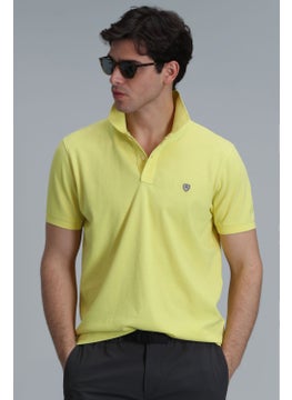 Lufian Men's Laon Smart Polo T-Shirt 111040164 Yellow  - Image 3