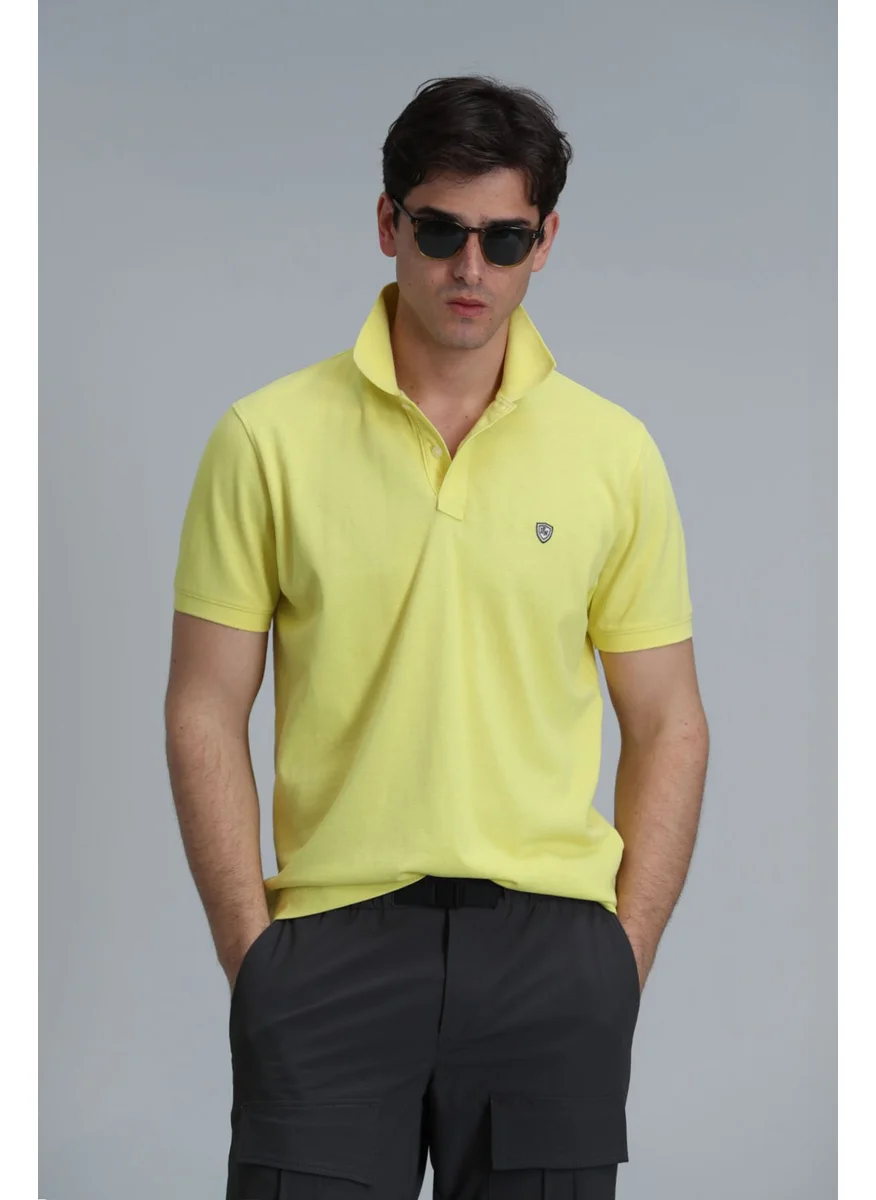 Lufian Men's Laon Smart Polo T-Shirt 111040164 Yellow