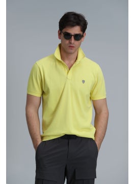 Lufian Men's Laon Smart Polo T-Shirt 111040164 Yellow  - Image 1