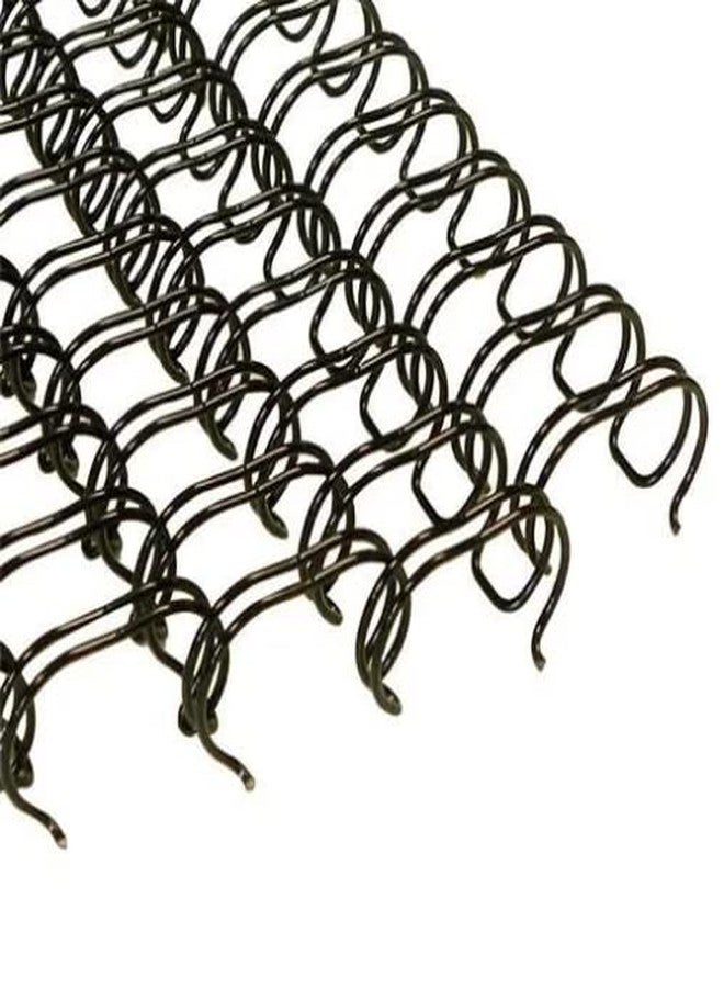 سلك ربط حلقي مزدوج من كلاسيك (علبة تحتوي على 50 قطعة) (أسود_سلك-25 مم) - Image 1