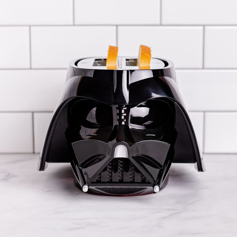 Uncanny Brands Star Wars Darth Vader Halo Toaster - Lights-Up and Makes Lightsaber Sounds - Image 1