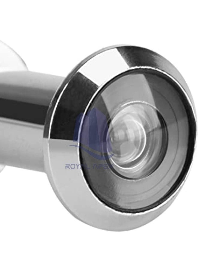 Royal Apex Royal Apex Wide Angle Security Spy Hole Polished Chrome Door Viewer To Front Door, Peep Hole, Door Spyhole, Door Viewers For Safety  - Image 3