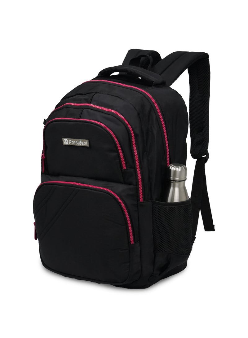 President School Backpack Waterproof Book Bag with Compartments and Doll Pendant for Kids, ( BLACK ) Model-scp0024-17 - Image 2