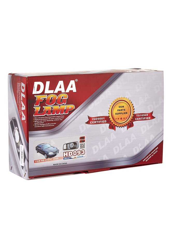 DLAA Pack of 2 HD093 Dlaa Fog Lamp Suitable for Civic 1999 with wires & switch - Image 3
