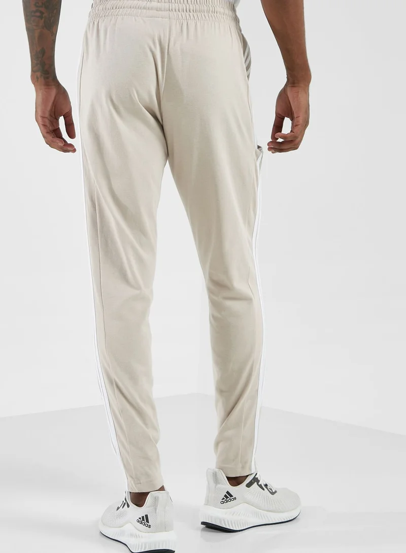 Adidas 3-Stripes Single Jersey Tapered Open Pants