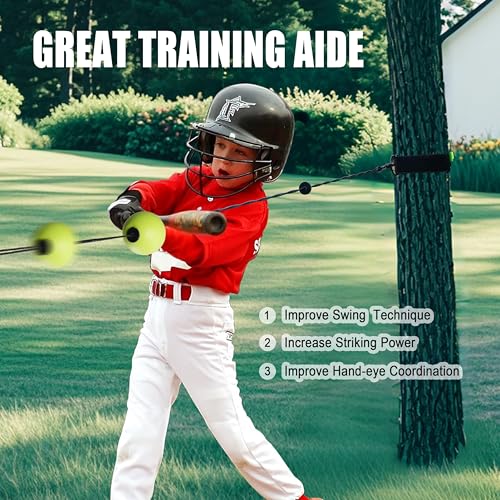 Hikeen Baseball Batting Trainer,Hitting Practice Equipment with 20m Rope,Outdoor Level Rebound Swing Trainer for All Age - Image 5