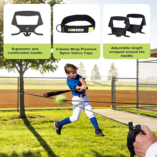 Hikeen Baseball Batting Trainer,Hitting Practice Equipment with 20m Rope,Outdoor Level Rebound Swing Trainer for All Age - Image 3