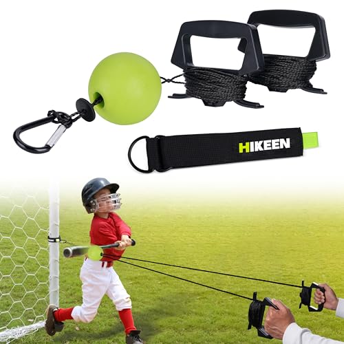 Hikeen Baseball Batting Trainer,Hitting Practice Equipment with 20m Rope,Outdoor Level Rebound Swing Trainer for All Age - Image 1