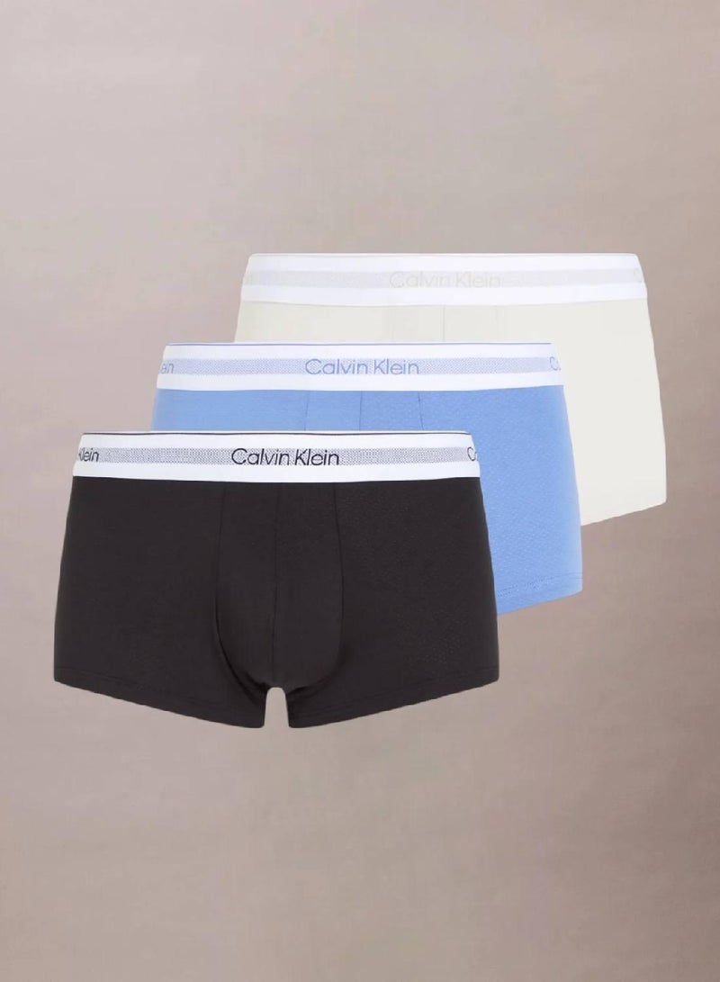 كالفن كلاين ثلاث قطع بوكسرات منخفضة الخصر - شبكة مودال أيقونية - Image 1