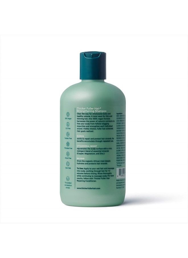Thicker Fuller Hair - , Strengthening Shampoo, Green, 12 Fl Oz - Image 1