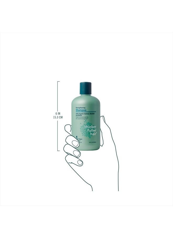 Thicker Fuller Hair - , Strengthening Shampoo, Green, 12 Fl Oz - Image 1