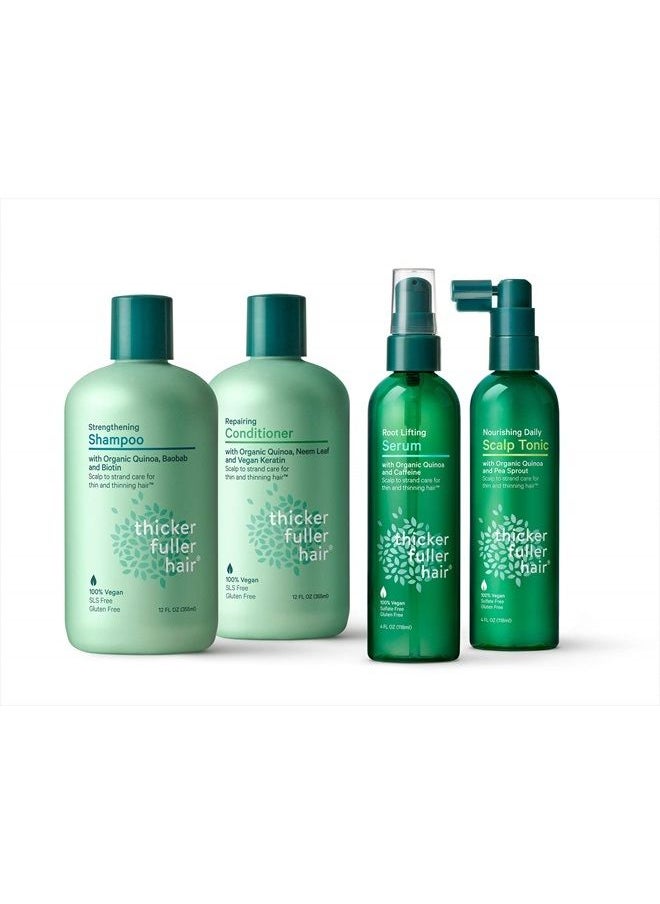Thicker Fuller Hair - , Strengthening Shampoo, Green, 12 Fl Oz - Image 1