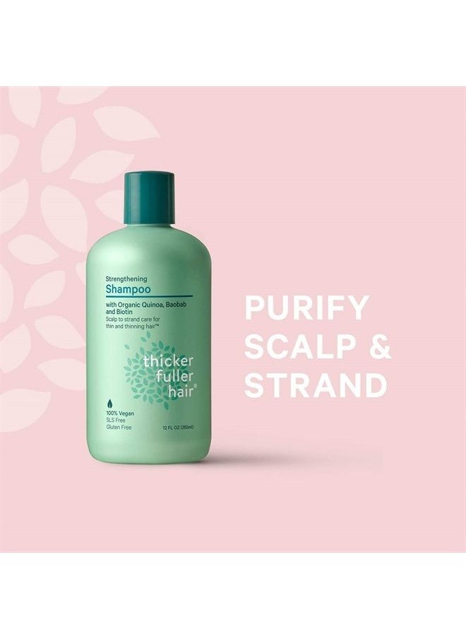 Thicker Fuller Hair - , Strengthening Shampoo, Green, 12 Fl Oz - Image 1
