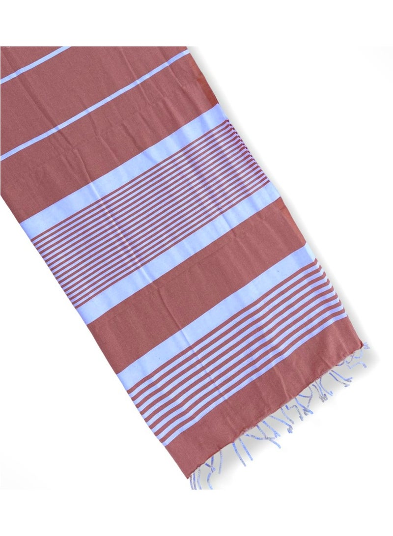The Line Beach Towel Clear Brown - Image 1