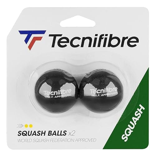 TecniFibre tekunifaiba- [Squash Ball] [World Federation Squash Official Ball] [Domestic Regular Goods] Tecnifibre (tekunifaiba-) tu-dotto Squash Ball (Pack of 2) - Image 1