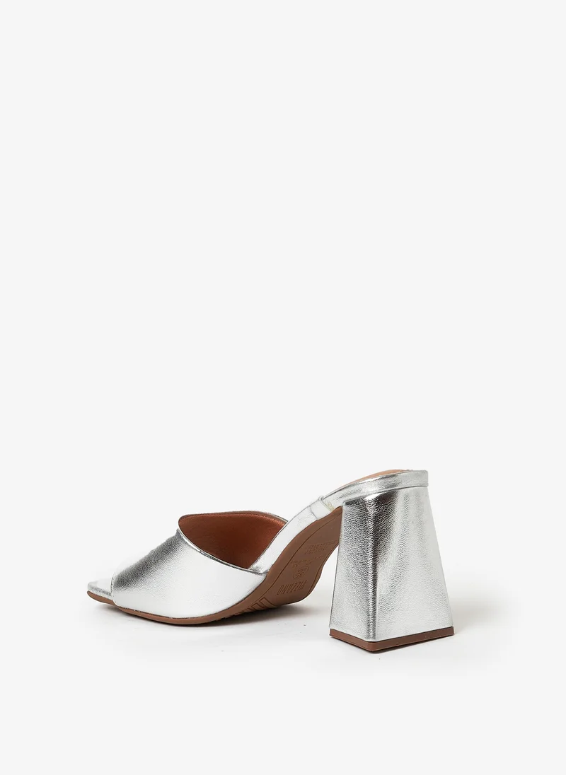 Vizzano  VIZZANO High Heel Sandals for Ladies – SILVER Sandals with Slip On | Comfortable PU Upper & TPR Sole for Women | Best Price UAE