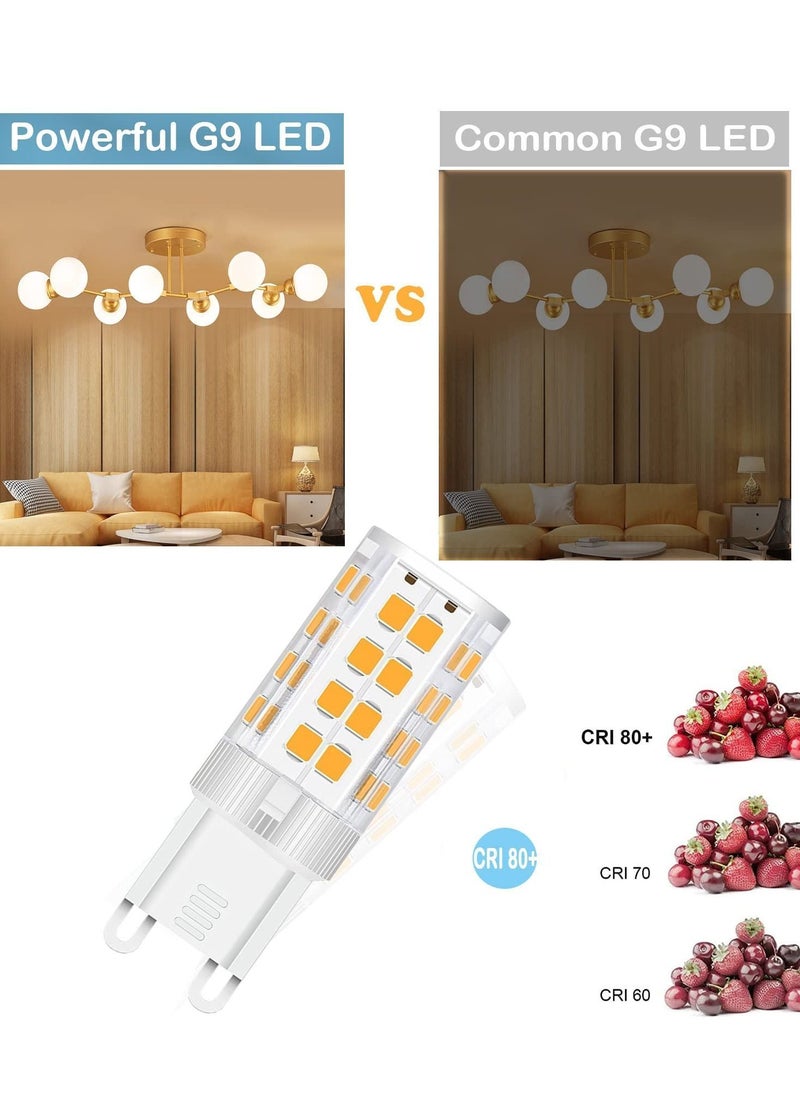 Y&D - G9 LED Bulb Dual Pin Base 5W, 6000K Replacement 40W Halogen Bulb, White Pendant Flicker Free, Home Lighting Non Dimmable, (5 Pack) - Image 1