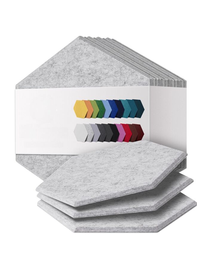 12PCS Acoustic Panels Soundproof Wall Panels Sound Panels High Density Sound Dampening Panels (Color : Gray) - Image 1