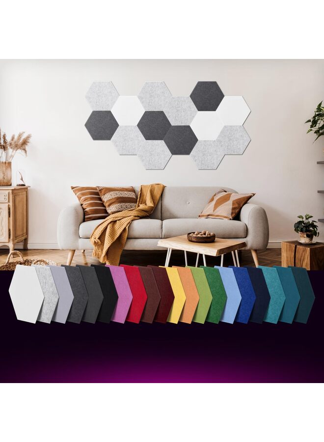 12PCS Acoustic Panels Soundproof Wall Panels Sound Panels High Density Sound Dampening Panels (Color : Gray) - Image 3