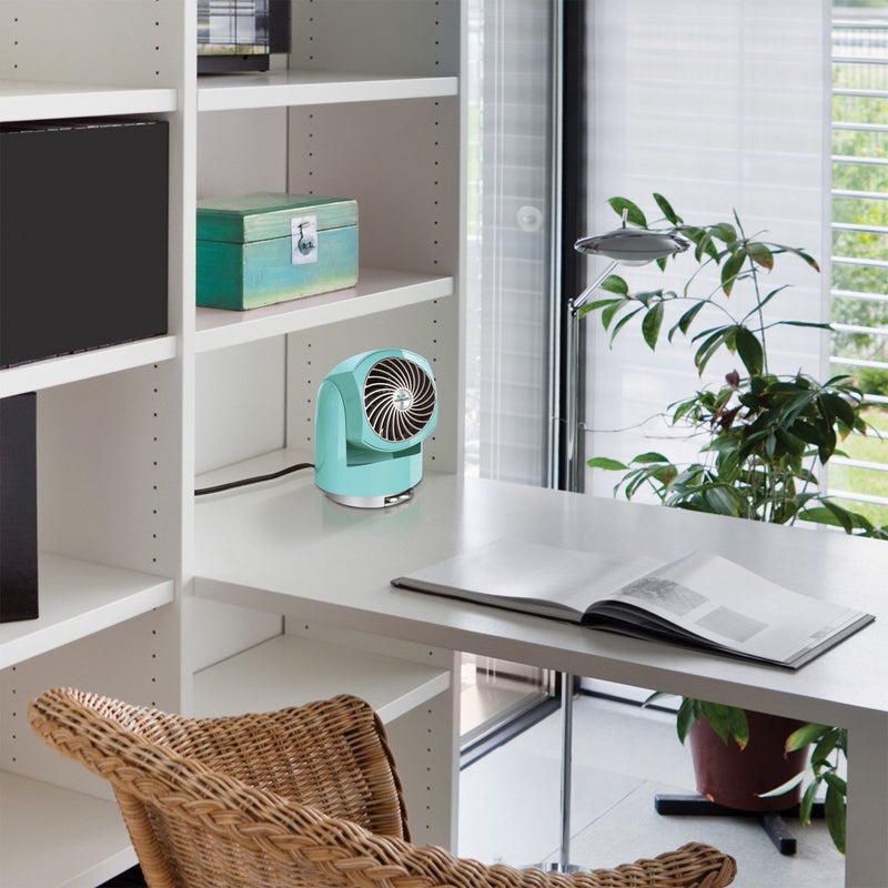 Vornado مروحة فانواردو فليبي V6 المدمجة لتدوير الهواء، مروحة سفر هادئة محمولة للمكتب أو غرفة النوم، رأس قابل للتعديل، سرعتان، أزرق بليس - Image 5