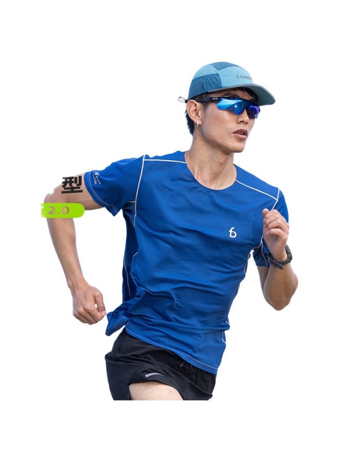 FlipBelt Men'S Short Sleeve Summer Breathable Sports Casual Fitness Top Running T-Shirt Men Yunjin Yellow L - Image 2