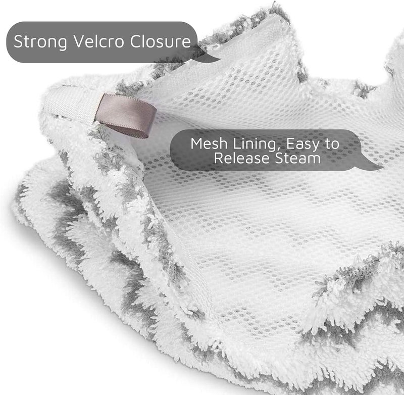 F Flammi Heavy-Duty Steam Mop Replacement Pad for Shark Steam Pocket Mop S3501 S3601 S2901 S2902 S3550 S3801 S3901 SE450 S3601D S3901D for All Hard Floors Soft Scrub Mop Pad for Shark - Image 2
