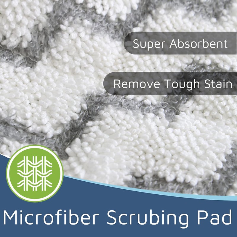 F Flammi Heavy-Duty Steam Mop Replacement Pad for Shark Steam Pocket Mop S3501 S3601 S2901 S2902 S3550 S3801 S3901 SE450 S3601D S3901D for All Hard Floors Soft Scrub Mop Pad for Shark - Image 3