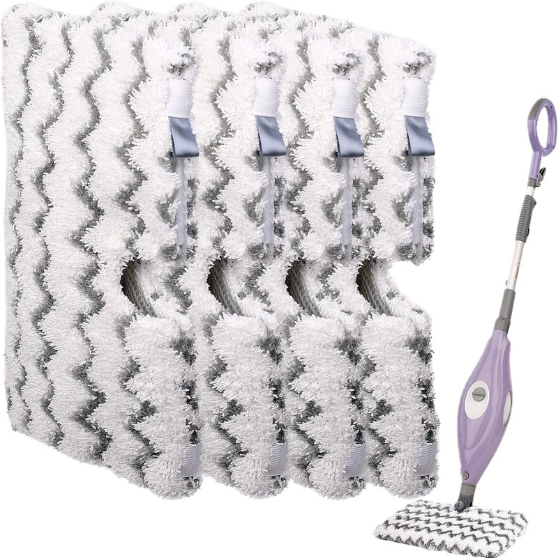 F Flammi Heavy-Duty Steam Mop Replacement Pad for Shark Steam Pocket Mop S3501 S3601 S2901 S2902 S3550 S3801 S3901 SE450 S3601D S3901D for All Hard Floors Soft Scrub Mop Pad for Shark - Image 1