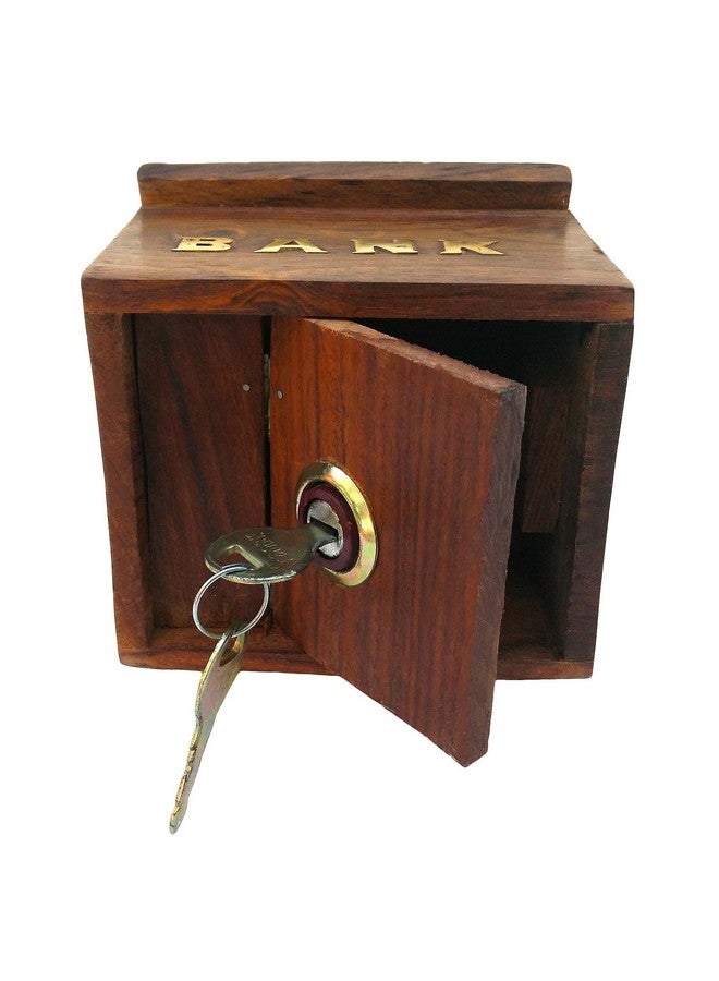 ITOS365 ITOS365 Handicrafted Wooden Money Bank - Coin Saving Box - Piggy Bank - Gifts for Kids, Girls, Boys & Adults  - Image 3