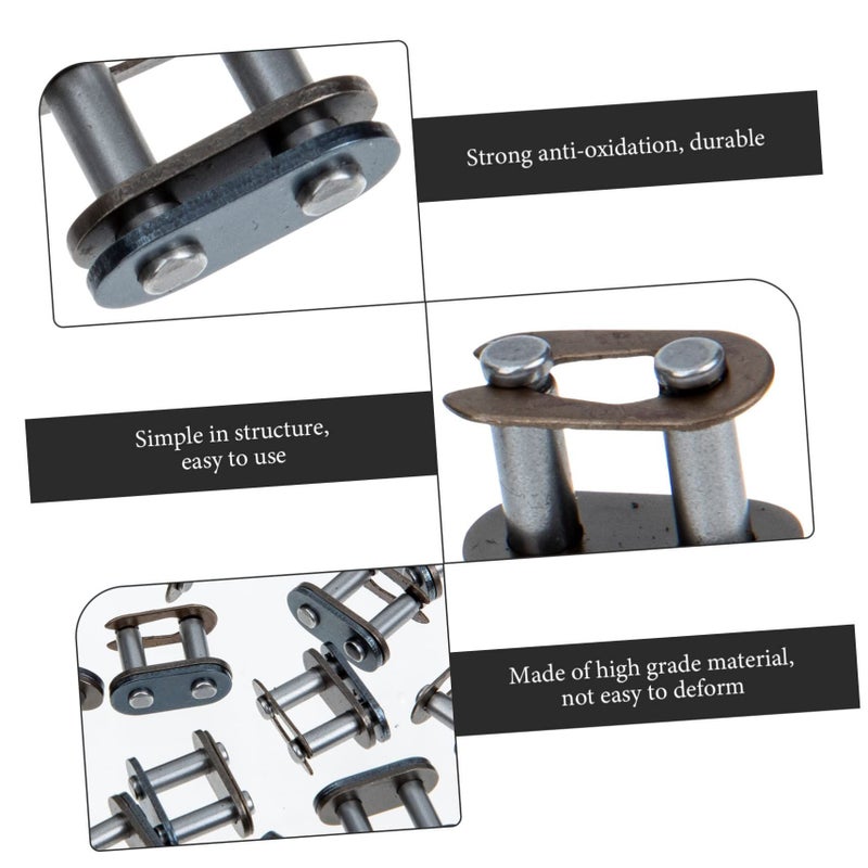 2 Pack 40Pcs ATV Motorcycle Transmission Repair Chain Connecting Link Compatible Mini Dirt Agricultural Machines - Image 3