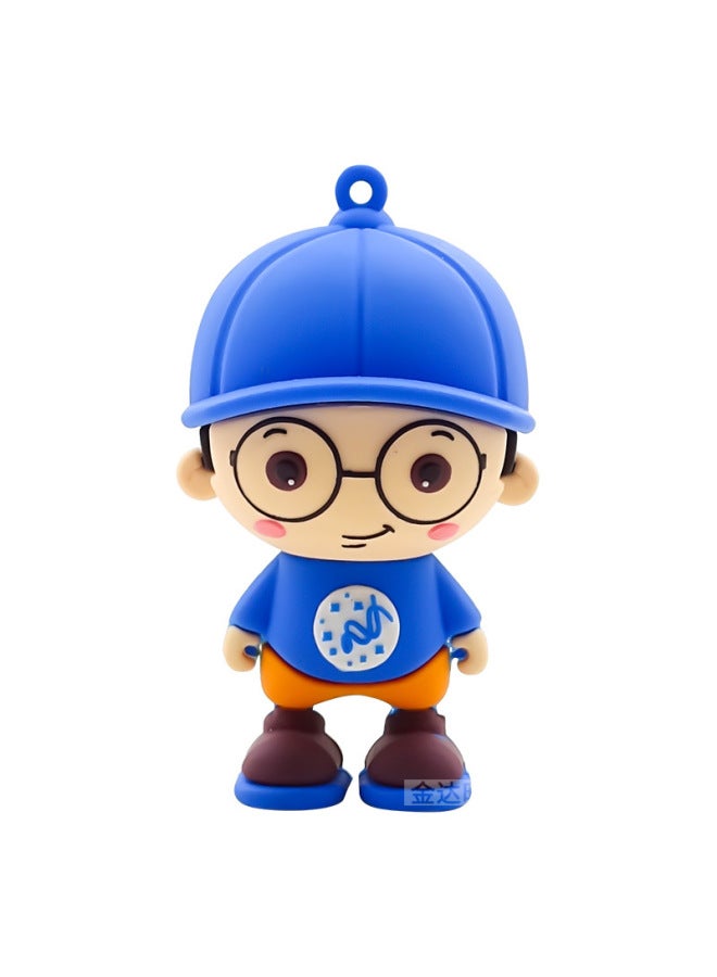 Cartoon Mobile Phone U Disk Custom PVC Soft Three-dimensional Doll Pendant Cute Mascot Creative Personality Gift Mold Opening-Color:Free Design Day Plotting-Capacity:1GB  - Image 5