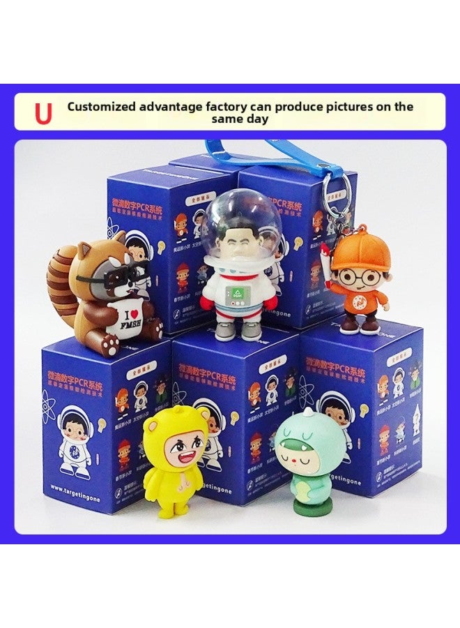 Cartoon Mobile Phone U Disk Custom PVC Soft Three-dimensional Doll Pendant Cute Mascot Creative Personality Gift Mold Opening-Color:Free Design Day Plotting-Capacity:1GB  - Image 1