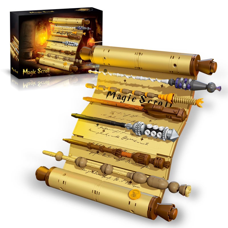 HIGH GODO Magic Wand Scroll Building Set for Adults MOC Magic Wizard Wand Model Kit Can Be Hung on The Wall Home Office Decor Kit Creative Toys Gifts for Teens Adults 14 761 PCS - Image 3