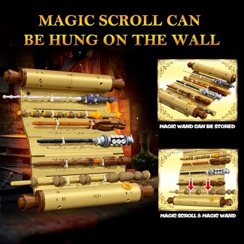 HIGH GODO Magic Wand Scroll Building Set for Adults MOC Magic Wizard Wand Model Kit Can Be Hung on The Wall Home Office Decor Kit Creative Toys Gifts for Teens Adults 14 761 PCS - Image 5