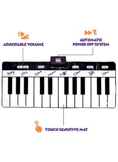 Zippy Mat Jumbo Touch Keyboard Mat Piano Mat Dance Floor Playmat Carpet for Kids Toddlers Nursery - 24 Keys / 8 Instruments  - Image 4