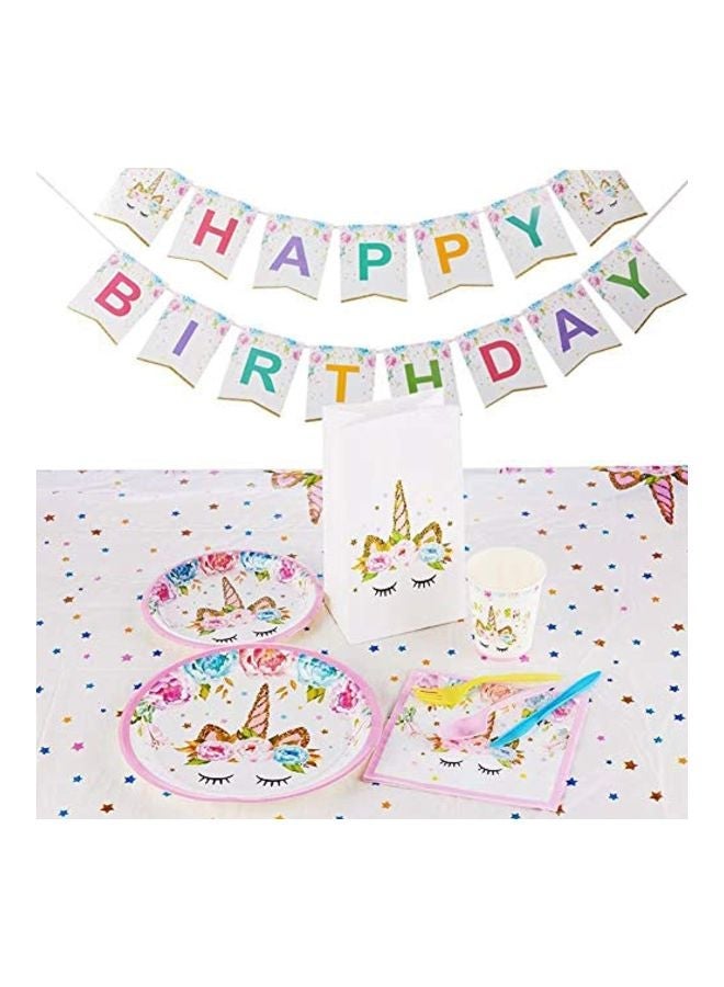 NIBEMINENT 110-Piece Unicorn Party Supplies Kit - Image 2