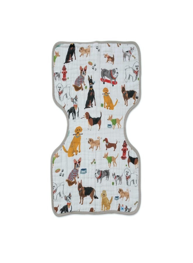Little Unicorn Ultra-Absorbent Premium Burp Cloth | Soft on Baby's Skin | Larger Size | Ergonomic Design (Woof) - Image 1