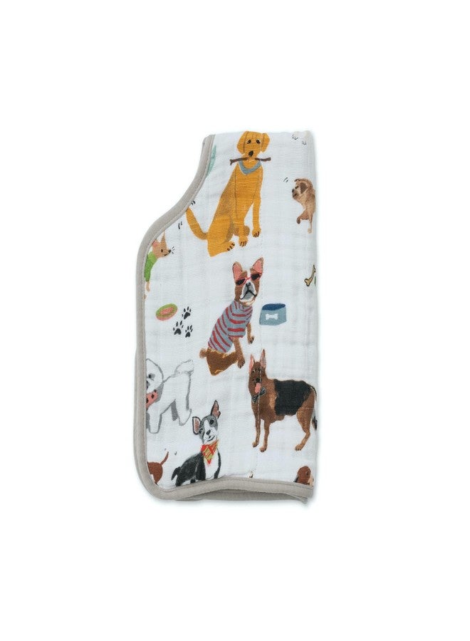Little Unicorn Ultra-Absorbent Premium Burp Cloth | Soft on Baby's Skin | Larger Size | Ergonomic Design (Woof) - Image 2
