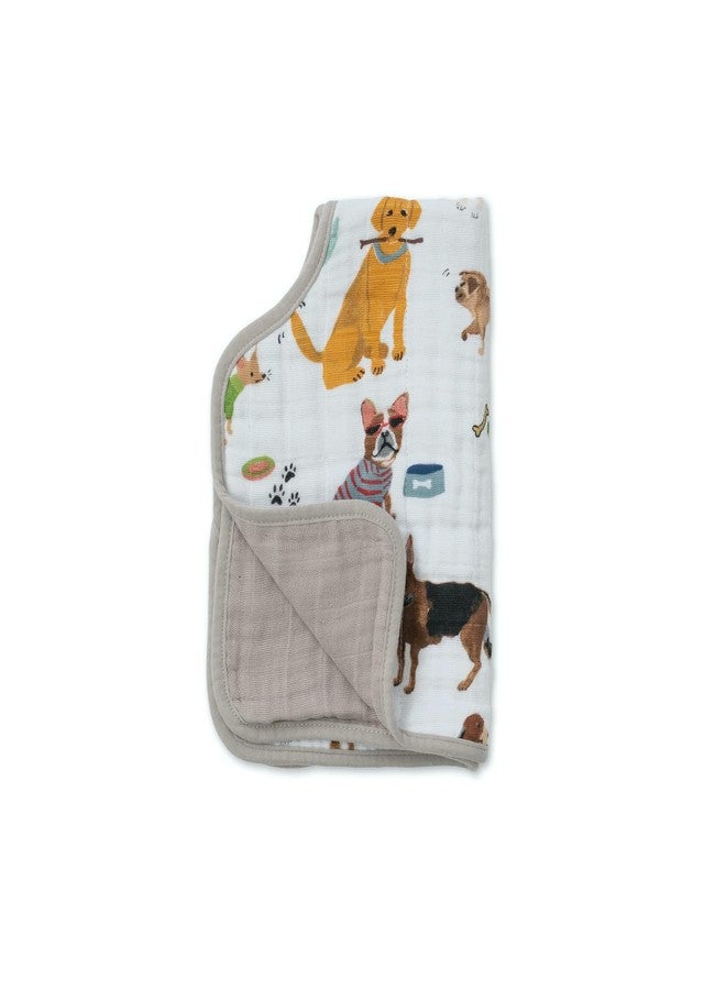 Little Unicorn Ultra-Absorbent Premium Burp Cloth | Soft on Baby's Skin | Larger Size | Ergonomic Design (Woof) - Image 3
