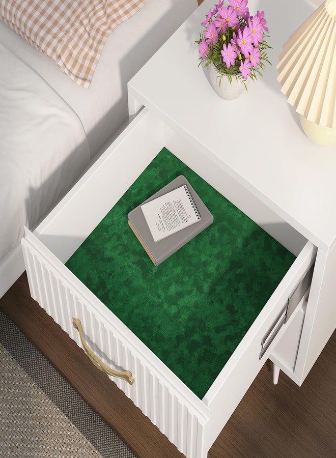 Decotalk 2ft x 10ft Felt Adhesive Sheet Velvet Drawer Liner - Green Shelf Liners Self Adhesive Velvets Drawer Liners Jewelry Box Lining Fabric Felt Lining Velvet Contact Paper Green Felts Shelf Liner - Image 3