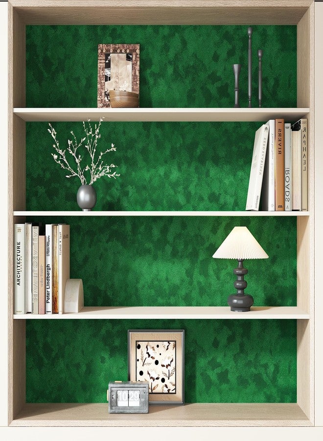 Decotalk 2ft x 10ft Felt Adhesive Sheet Velvet Drawer Liner - Green Shelf Liners Self Adhesive Velvets Drawer Liners Jewelry Box Lining Fabric Felt Lining Velvet Contact Paper Green Felts Shelf Liner - Image 4