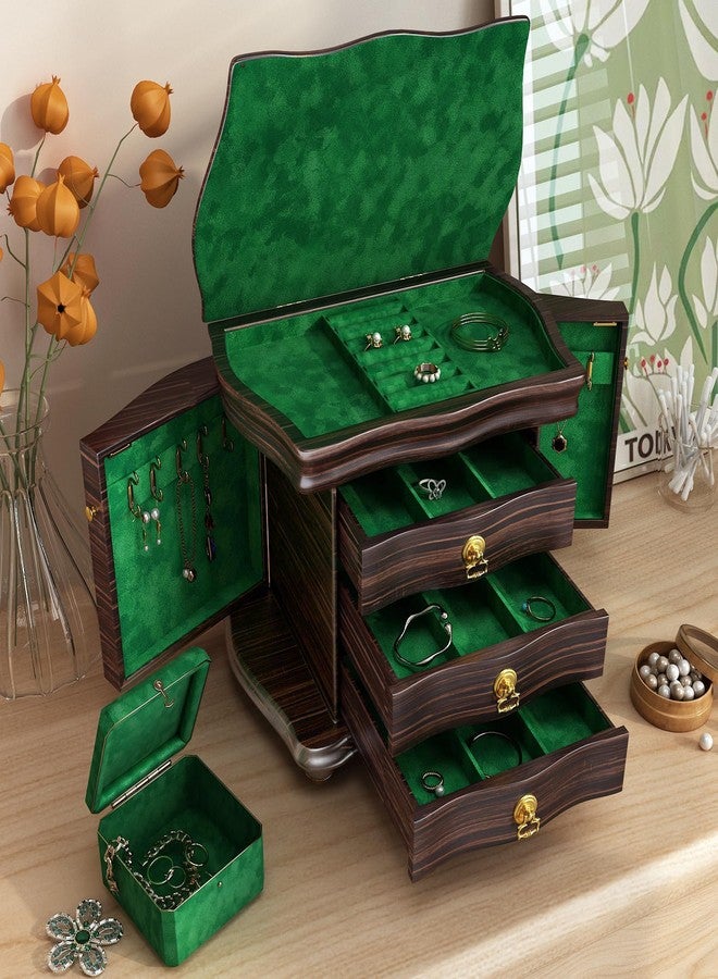 Decotalk 2ft x 10ft Felt Adhesive Sheet Velvet Drawer Liner - Green Shelf Liners Self Adhesive Velvets Drawer Liners Jewelry Box Lining Fabric Felt Lining Velvet Contact Paper Green Felts Shelf Liner - Image 5