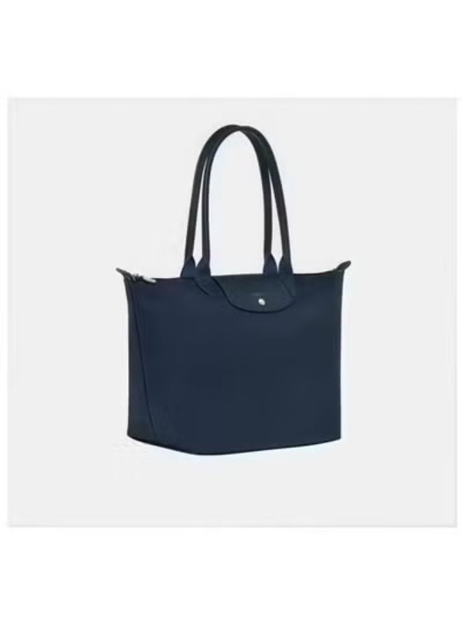 Longchamp Women's Classic Fashion Versatile Medium Handbag Shopping Bag Shoulder Bag Handbag Eco-friendly Ocean Blue - Image 3