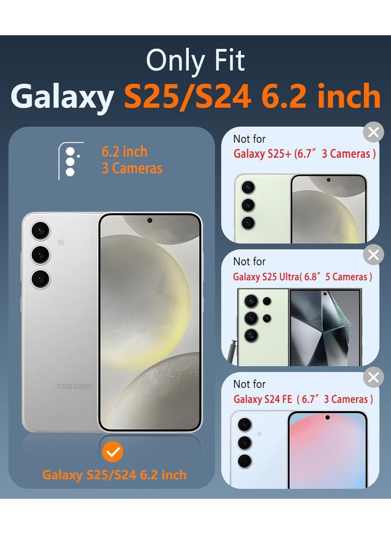 Clear Case Compatible with Samsung Galaxy S25 5G 6.2inch, Clear TPU Case with 4 Corners Shockproof Protection  Camera Protection Anti-Slip (Clear)  - Image 2