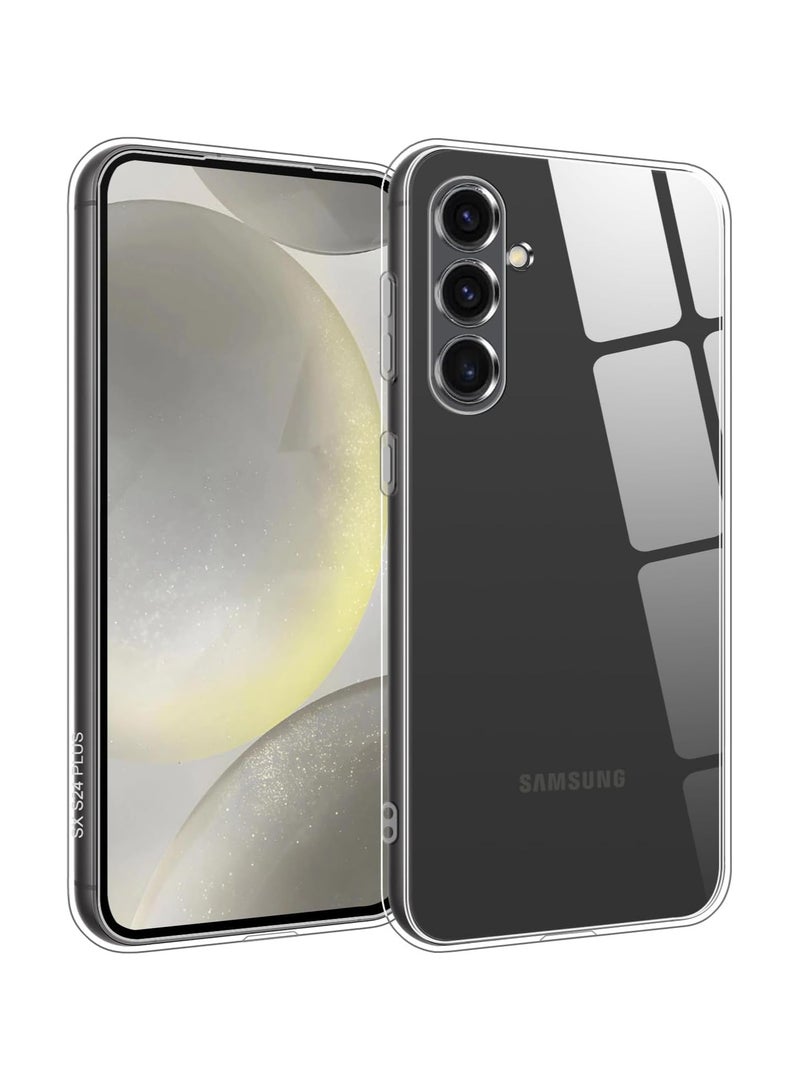 Clear Case Compatible with Samsung Galaxy S25 5G 6.2inch, Clear TPU Case with 4 Corners Shockproof Protection  Camera Protection Anti-Slip (Clear)  - Image 1