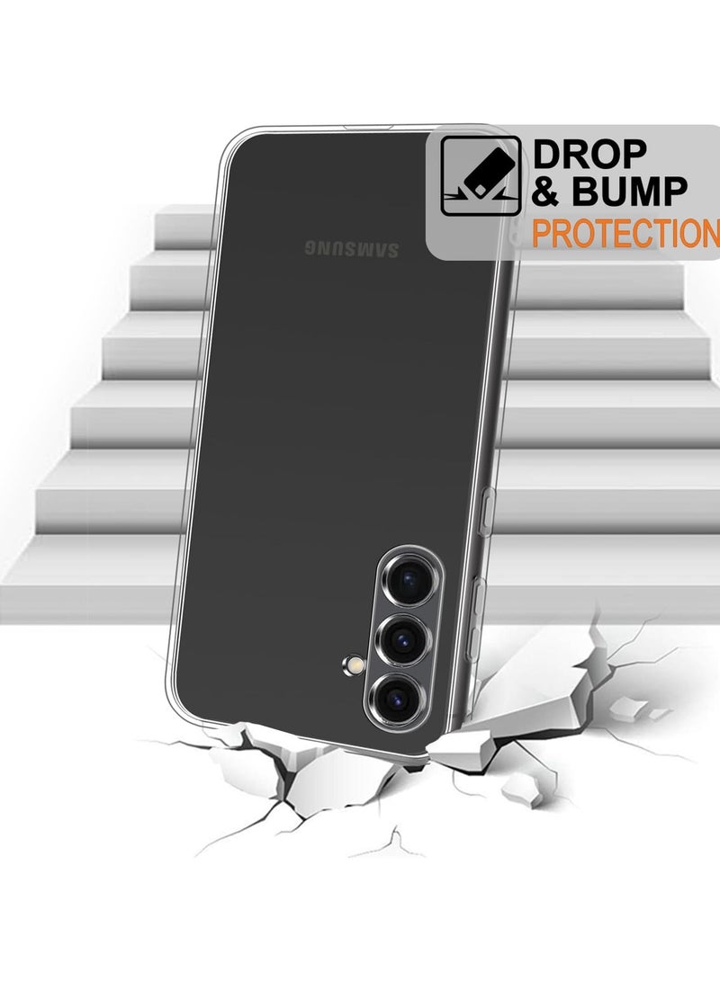 Clear Case Compatible with Samsung Galaxy S25 5G 6.2inch, Clear TPU Case with 4 Corners Shockproof Protection  Camera Protection Anti-Slip (Clear)  - Image 4