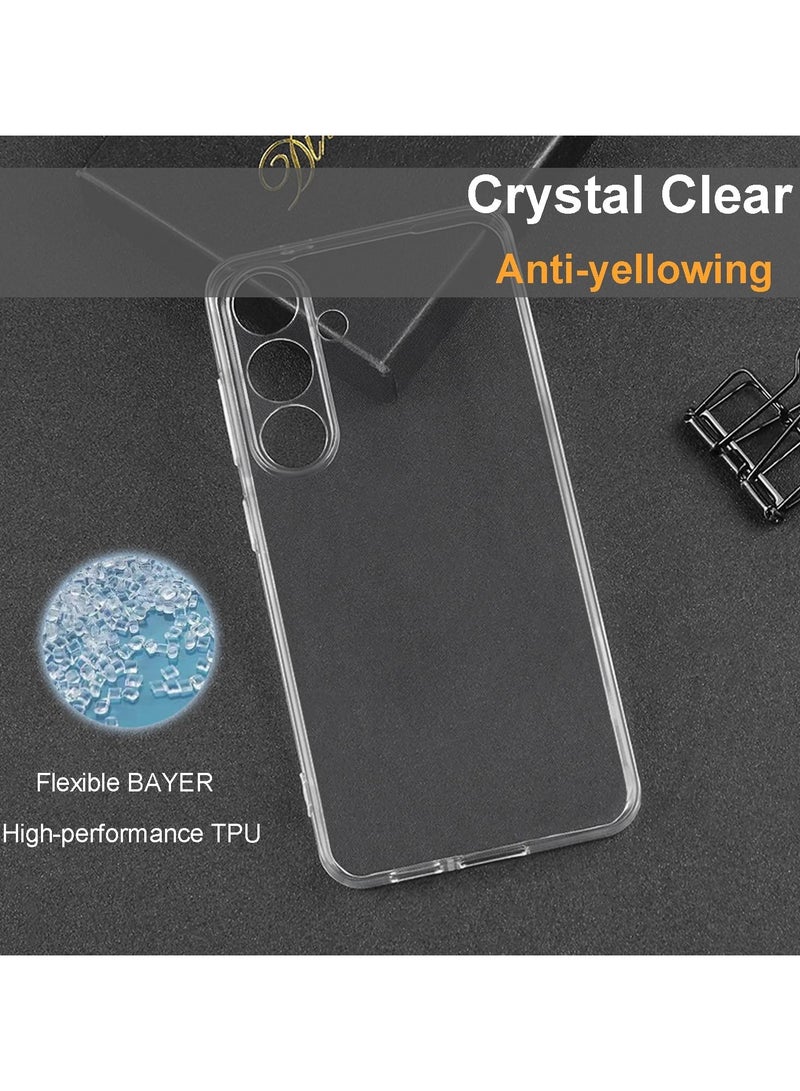 Clear Case Compatible with Samsung Galaxy S25 5G 6.2inch, Clear TPU Case with 4 Corners Shockproof Protection  Camera Protection Anti-Slip (Clear)  - Image 5
