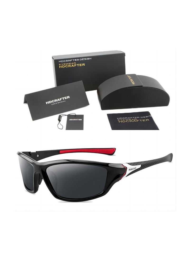 HDCRAFTER Square Shades UV400 Protection Lens Sun Protection Sunglasses Suitable for Summer Outdoor Beach Travel Camping-Orange - Image 1