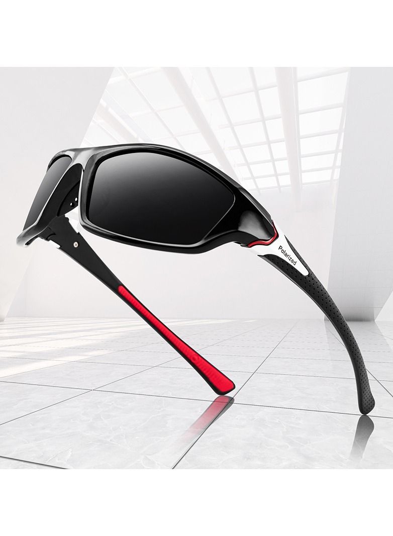 HDCRAFTER Square Shades UV400 Protection Lens Sun Protection Sunglasses Suitable for Summer Outdoor Beach Travel Camping-Orange - Image 2